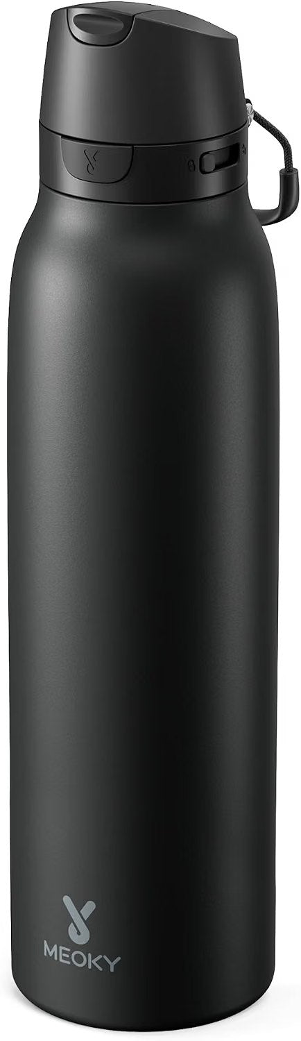 24 oz Slim Insulated Water Bottle with Locking Lid
