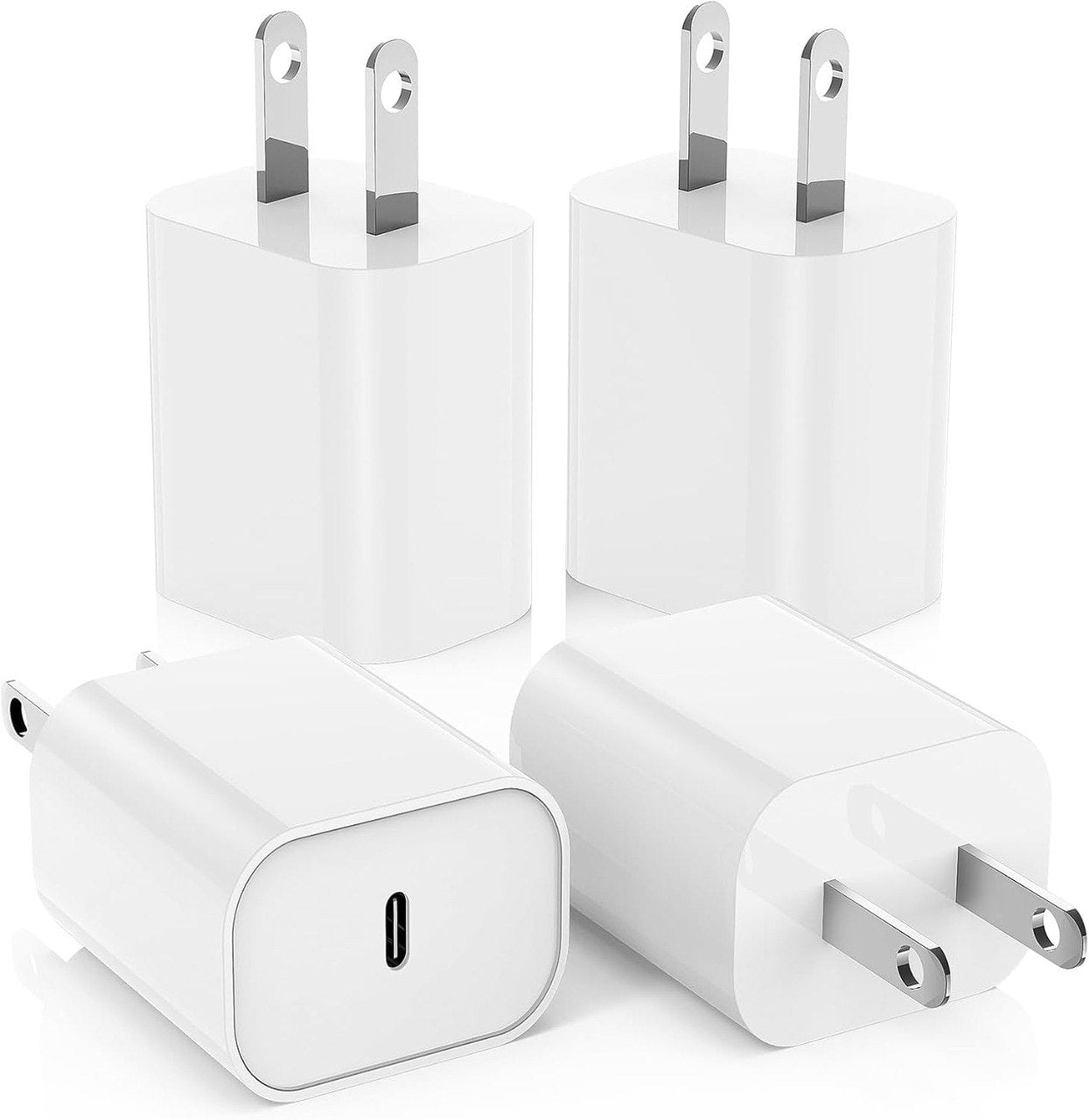 4 Pack 20W USB C Charger Blocks