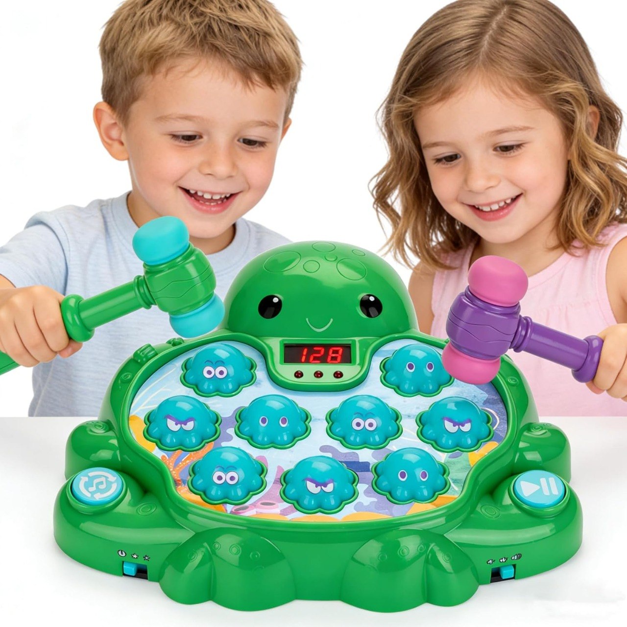 Interactive Whack-a-Mole Octopus Toddler Game Toy