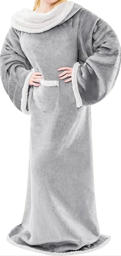 IFNOW Cozy Wearable Blanket with Sleeves