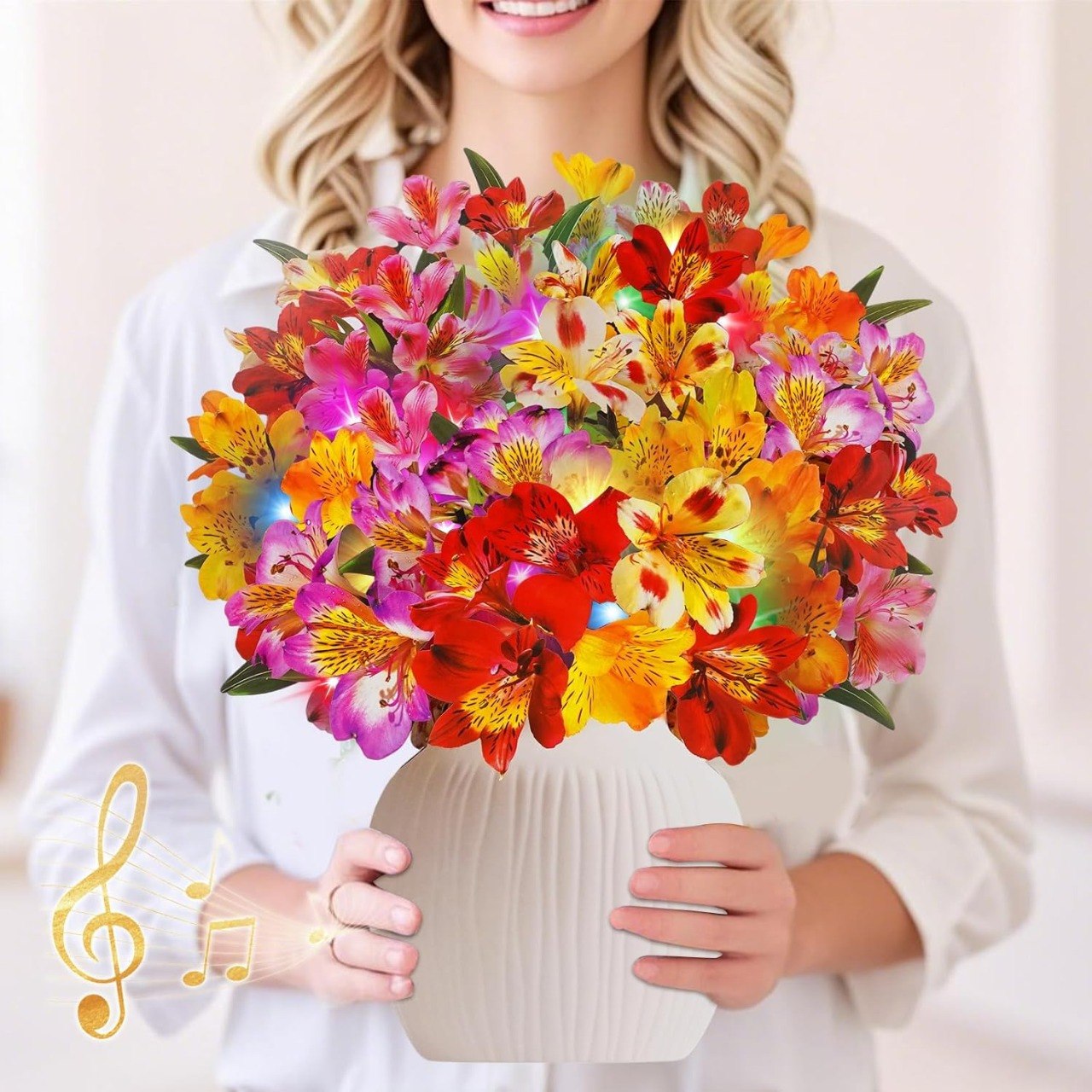 Musical 3D Pop Up Mother’s Day Flower Card
