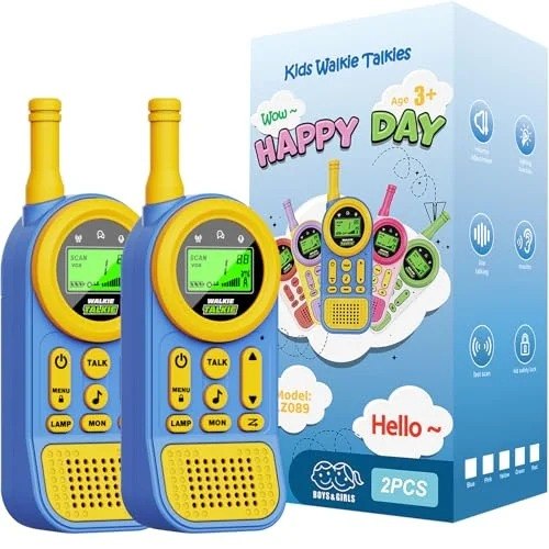 2 Pack Kids Walkie Talkies 22 Channel Two-Way Radios