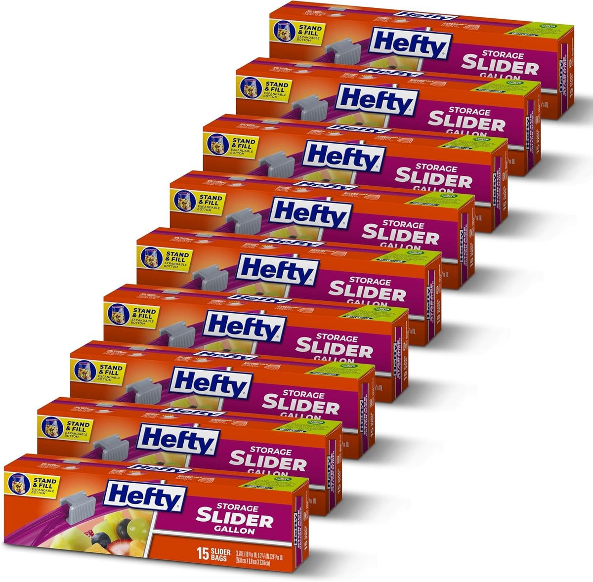 135 Count Gallon Slider Storage Bags
