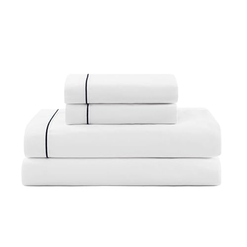 Tommy Hilfiger Crisp Cotton Percale Full Sheet Set