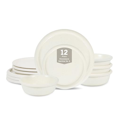 12-Piece Stoneware Dinnerware Set Capri Collection