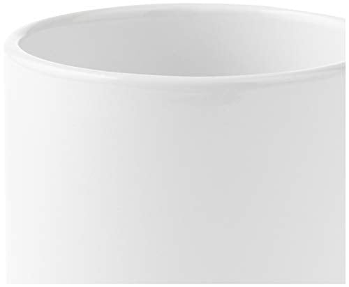 Cricut Beveled Blank Mug, Ceramic-Coated, Dishwasher & Microwave Safe to Decorate, Mug Press & Infusible Ink Compatible,15 Oz Sublimation Mug, Ideal for Crafts and Printing, 6 Count, White