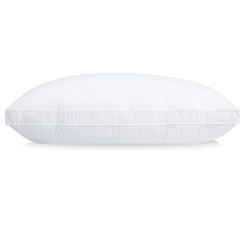 2 Goose Down Feather Medium Support Bed Pillows