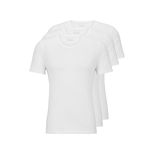 3 Pack BOSS Cotton Crew Neck T-Shirts