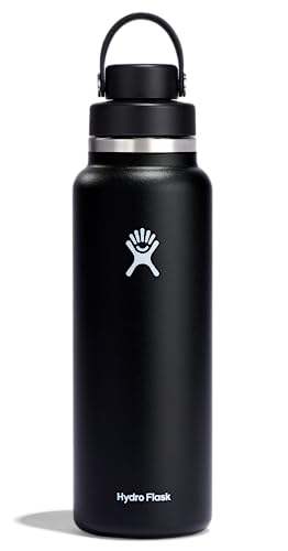 Hydro Flask 40 Oz Wide Flex Chug Cap Black, Stainless Steel, Double wall