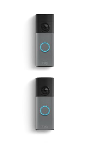 2 Pack Ring 2K Battery Video Doorbell