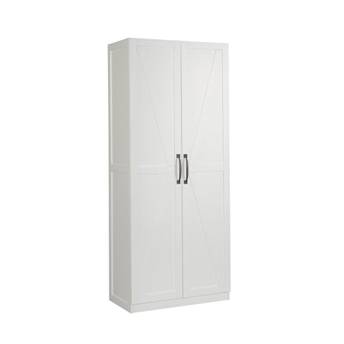 Sauder HomePlus Farmhouse Tall Storage Cabinet Pantry