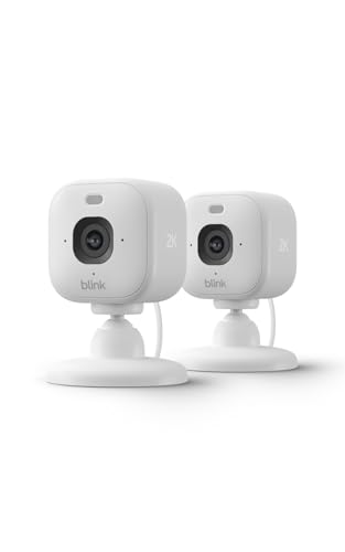 2 Pack Blink Mini 2K Indoor Security Camera