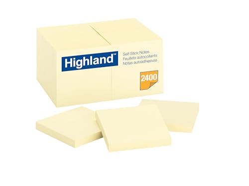 24 Pack Highland 3-Inch Sticky Notes