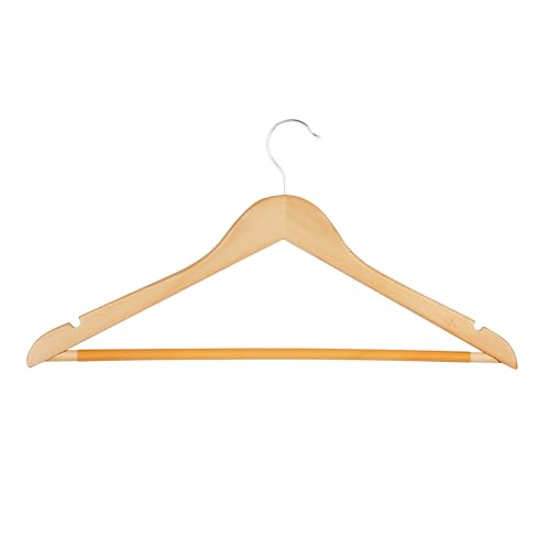 24 Pack Honey-Can-Do Wooden Non-Slip Clothes Hangers