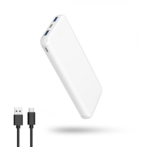 10000mAh Portable Charger USB-C Power Bank Fast Charging