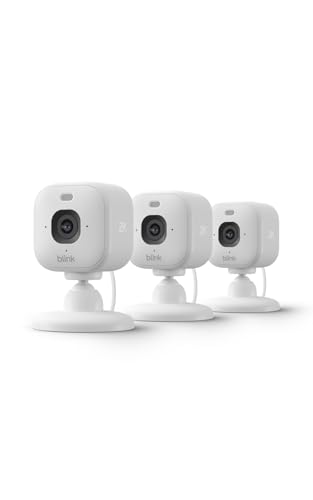 3 Pack Blink Mini 2K Indoor Security Cameras