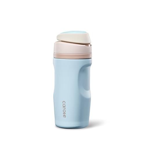 16 Oz Insulated Stainless Steel Water Bottle with Straw