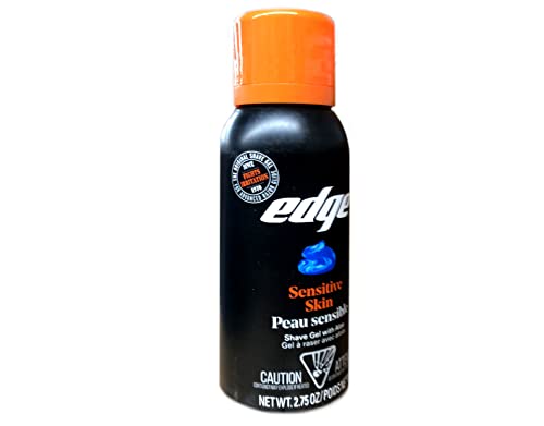 Edge Shave Gel for Men, Sensitive Skin with Aloe, 2.75oz (12 Pack) - Shaving Gel For Men That Moisturizes, Protects and Soothes To Help Reduce Skin Irritation