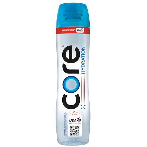 Core Hydration Perfectly Balanced Water, 30.4 fl oz bottle (Pack of 12), USA Gymnastics Official Hydration Partner