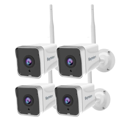 4 Pack 2K Wireless Outdoor Security Cameras