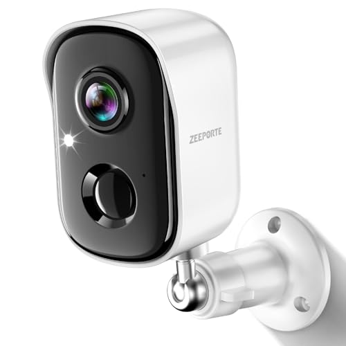 Wireless Outdoor Security Camera, 2K Battery Powered WiFi