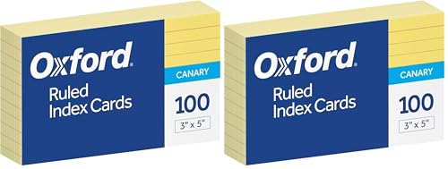 200 Count Oxford Ruled Index Cards