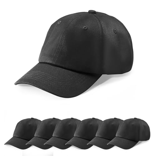 12 Pack Adjustable Cotton Baseball Caps Bulk