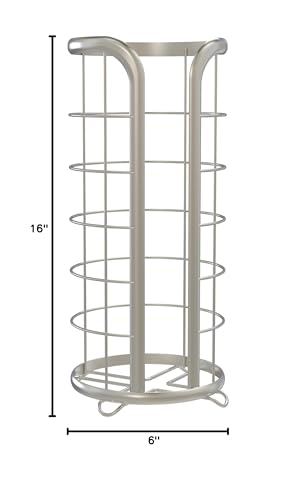 Brookstone Freestanding Toilet Paper Holder, Modern Design