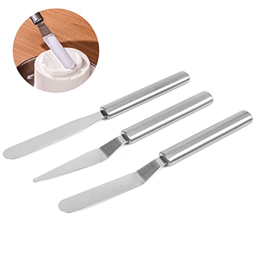 3 Pack Cake Decorating Icing Spatulas Set