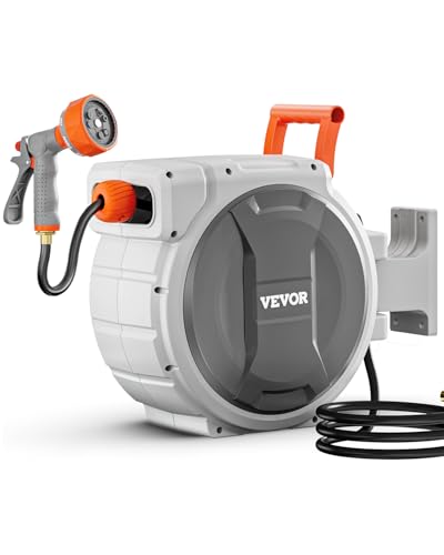 84 ft Retractable Wall Mounted Garden Hose Reel