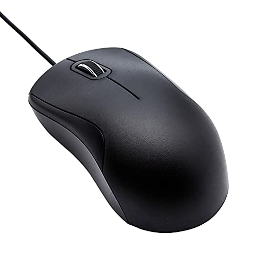 Amazon Basics Wired USB Mouse with Scroll Wheel