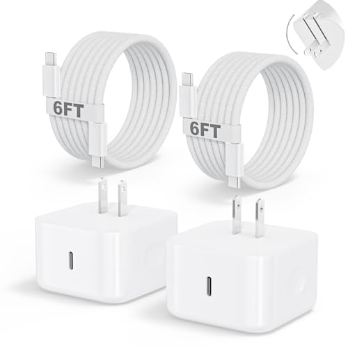 2 Pack 40W USB C Fast Charger with Cables