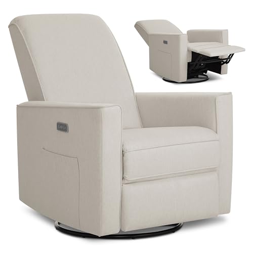 Evolur Power Glider Recliner with USB and Swivel
