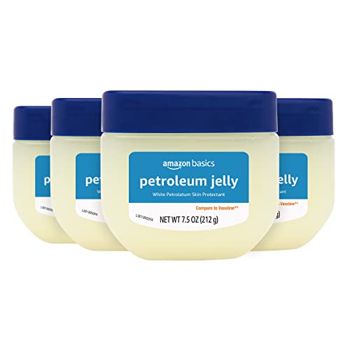 4 Pack Amazon Basics Petroleum Jelly Skin Protectant 7.5oz