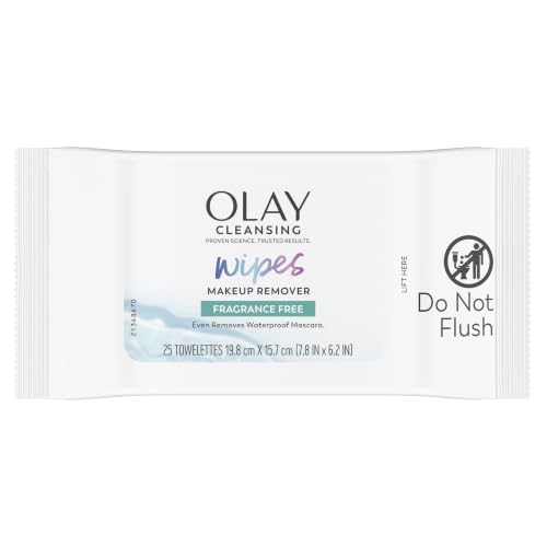25 Count Olay Fragrance Free Makeup Remover Wipes