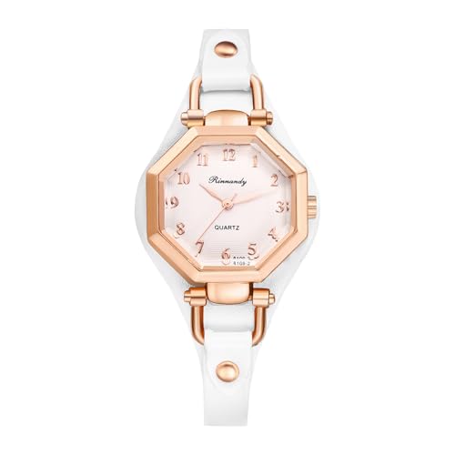 Slim Leather Analog Quartz Dress Watch