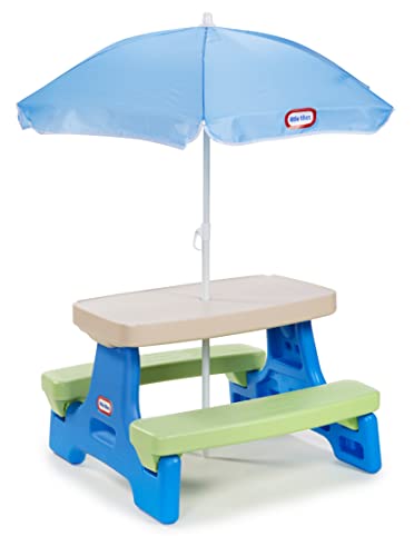 Little Tikes Easy Store Junior Picnic Table with Umbrella