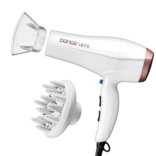 Conair 1875W Double Ceramic Hair Dryer with Diffuser