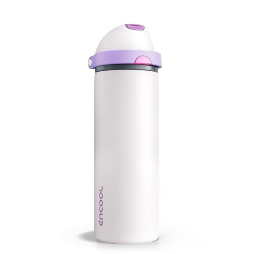 24 oz Insulated Stainless Steel Water Bottle with Straw