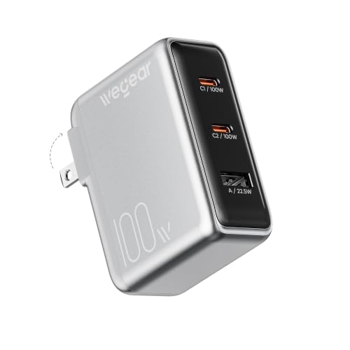 100W GaN 3-Port USB Fast Wall Charger
