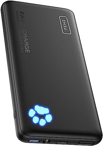 INIU 10000mAh Slim Fast Charging USB C Power Bank
