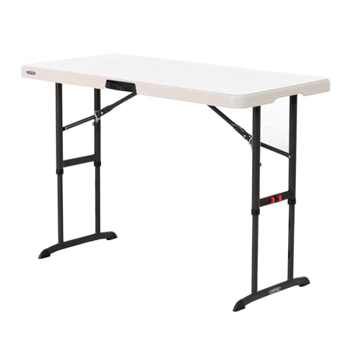 LIFETIME 4-Foot Adjustable Folding Table