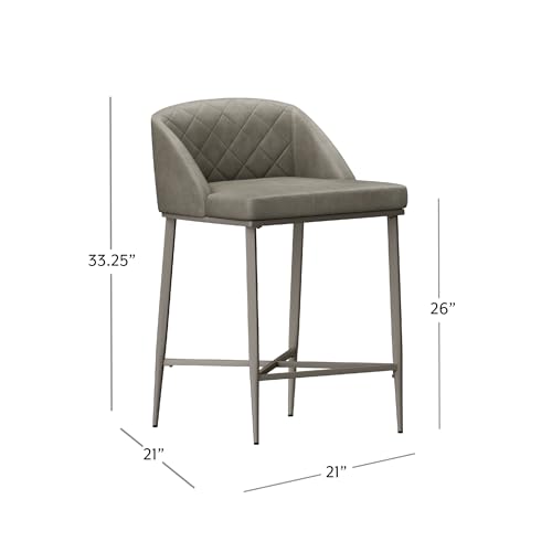 Hillsdale Gray Counter Height Stool Set of 2