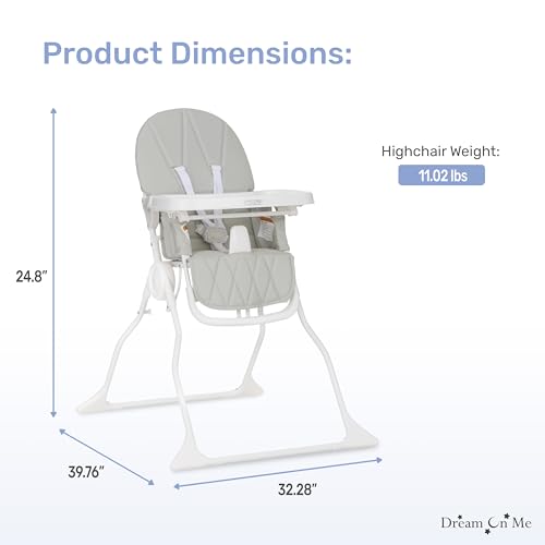 Dream On Me Portable Snack and Stow High Chair