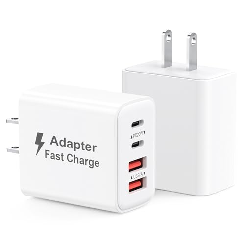 2 Pack 40W USB C Fast Charger Block