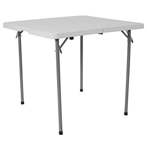 Flash Furniture Square Bi-Fold Plastic Folding Table