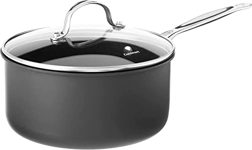 Cuisinart 3-Quart Nonstick Hard-Anodized Saucepan with Lid