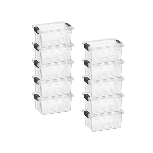 10 Pack Superio 1.85 Quart Plastic Storage Bins