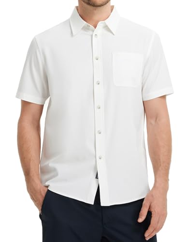 Men's Short Sleeve Button Up Casual Beach Shirt