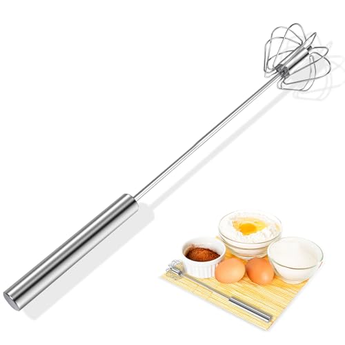 14-Inch Semi-Automatic Stainless Steel Egg Whisk